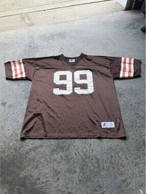 Vintage Cleveland Browns Jersey Mens XL Brown NFL Football Logo Athletic 90s